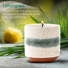 Hyggelight Edith terra-cotta glazed pot as an elegant reusable container.