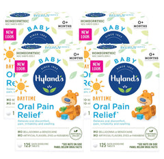 Hyland's Baby Pain Relief Tablets box front, packaging for gentle, discreet use.