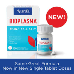 Bioplasma tablets dissolving in mouth for quick, easy relief.