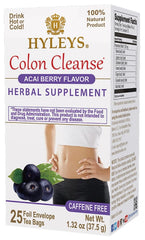 Hyleys Colon Cleanse Acai Berry packshot for gentle gut support