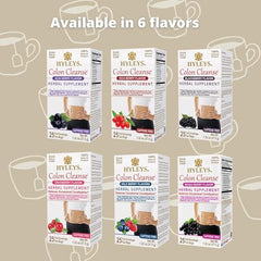 Hyleys Colon Cleanse Tea Blackberry caffeine-free label for evening tea