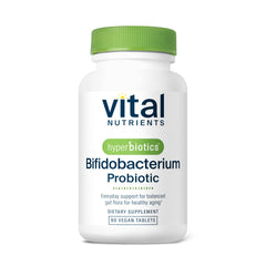 Hyperbiotics Vital Nutrients bottle front showing shelf-stable probiotic solution for daily use