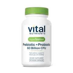 Hyperbiotics Vital Nutrients bottle front with vegan capsules for daily support.