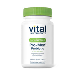 Hyperbiotics Vital Nutrients Pro Men Probiotics bottle for daily gut support.