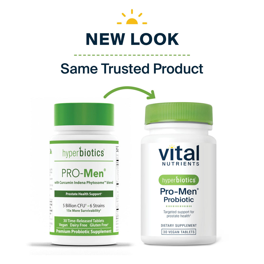 Hyperbiotics Vital Nutrients Pro Men Probiotics non-GMO and allergen-free.