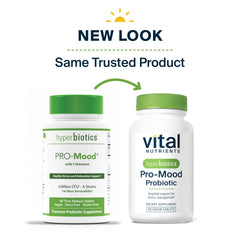 Hyperbiotics Vital Nutrients Pro Mood daily-use bottle for easy routine