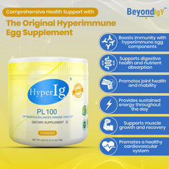 HYPERIG PL-100 powder poured into a smoothie