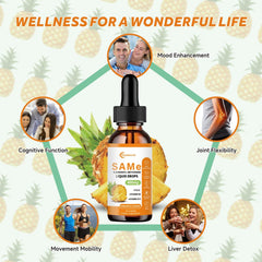 Hywebvctok SAM-E Drops ingredients label with B vitamins and folate