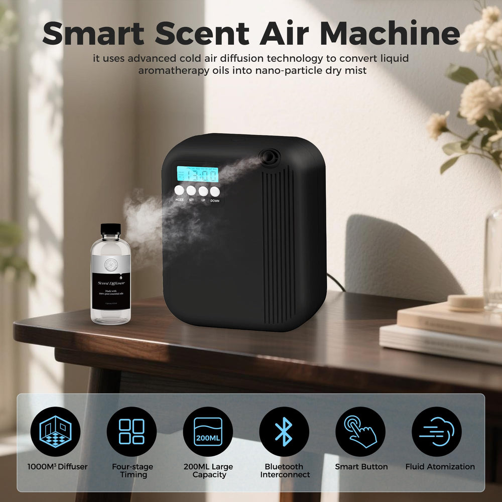 HZQVA Hotel Collection Diffuser nano dry mist diffusion delivers even fragrance.