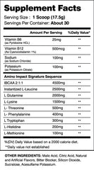 I-Prevail Amino Impact glass with mixed drink for endurance and recovery