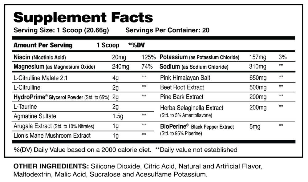 I-Prevail Forge Pump V2 scoop demonstrates serving size for enhanced blood flow and hydration.