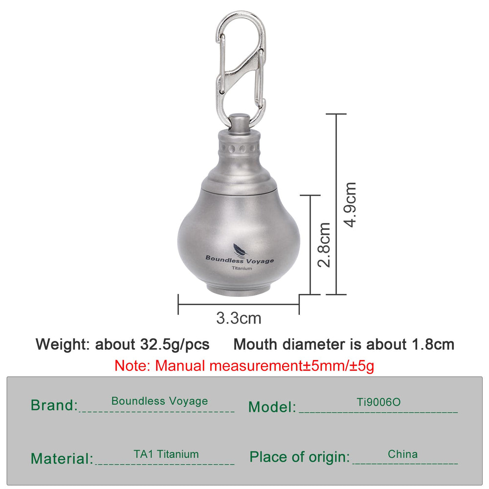 iBasingo titanium waterproof pill bottle lid protects contents in rain