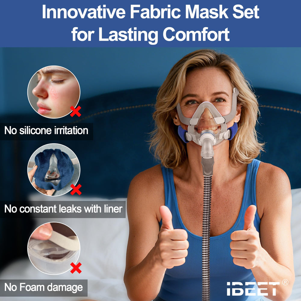 IBEET AirFit F20 fabric cushion delivers skin-friendly, breathable contact.