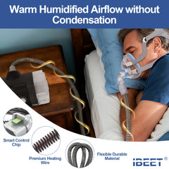 IBEET AirSense 10 compatible hose showing universal fit for nightly use.