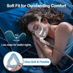 IBEET cushion wicks moisture in blue, keeping skin dry overnight.