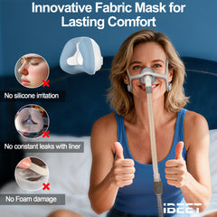 IBEET N20 cushion in soft fabric reduces skin irritation and adds night comfort
