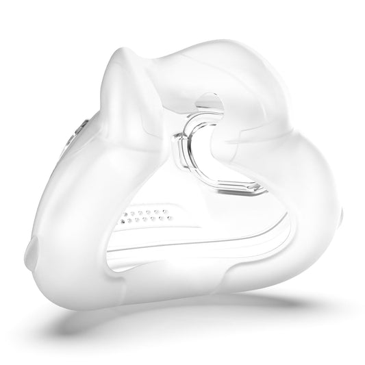 IBEET Airfit F30i Medium cushion close-up showing snug fit.