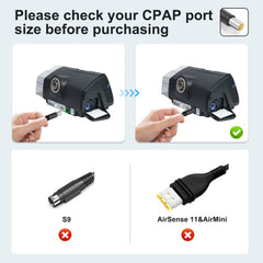 IBERLS Lumis CPAP power cord ensures uninterrupted therapy with extended reach.