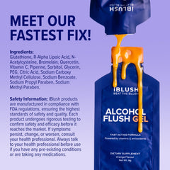 IBLUSH Asian Flush Gel dispensing view suggests fast, easy dosing