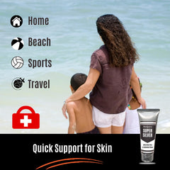 Application of ibodycare gel showing smooth, quick-absorption texture