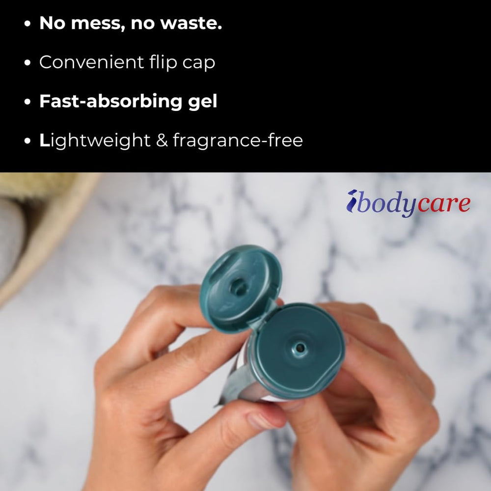 ibodycare Super Silver Gel no-sting formula offers comfortable topical care