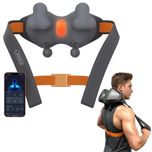 ibreo N7 massage heads provide wide coverage for back and shoulders