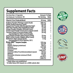 IBS Clear psyllium husk fiber supports regularity.