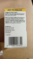 ICaps lutein 30s pack on white background emphasizing normal vision support.