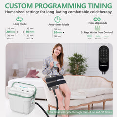ICENURT cold therapy machine top view with control panel