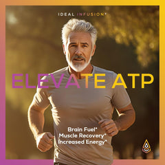 Ideal Infusion ergothioneine supplement scene conveys daily ritual for brain and heart support.
