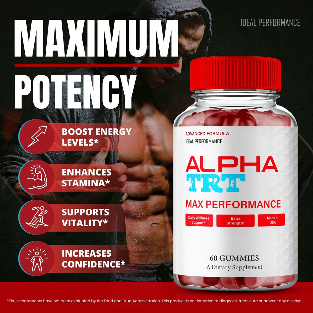 Closeup of Alpha TRT Gummies texture and color for appealing chew