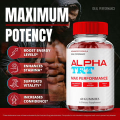 Closeup of Alpha TRT Gummies texture and color for appealing chew