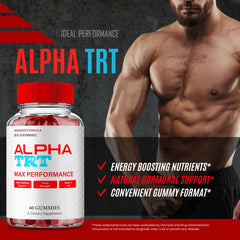 Lifestyle image of Alpha TRT Gummies in a daily wellness routine