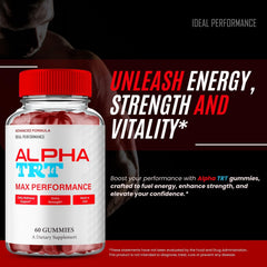 Packaging shot of Alpha TRT Gummies two pack for convenience