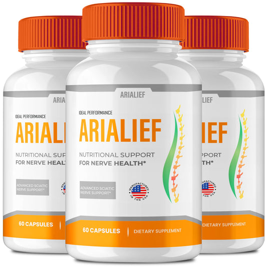IDEAL PERFORMANCE Arialief bottle ready for daily memory and focus support.