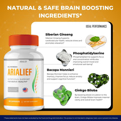 IDEAL PERFORMANCE Arialief capsules are taken to support mental clarity.