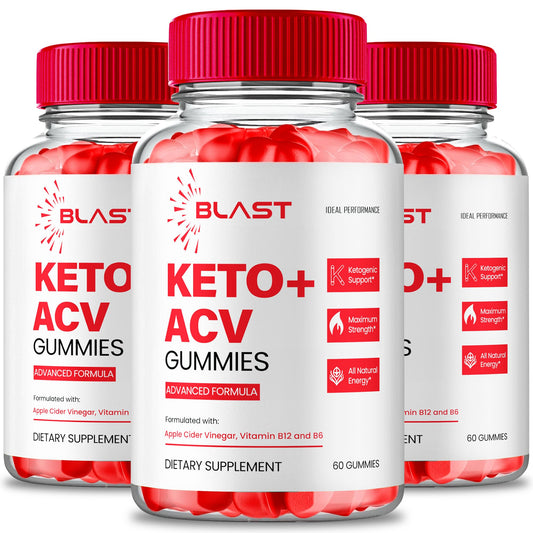 IDEAL PERFORMANCE Blast Keto ACV Gummies bottle for easy daily keto+ACV support.