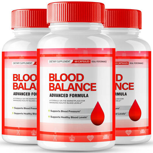 IDEAL PERFORMANCE Blood Balance bottle front, premium packaging for daily circulation support.