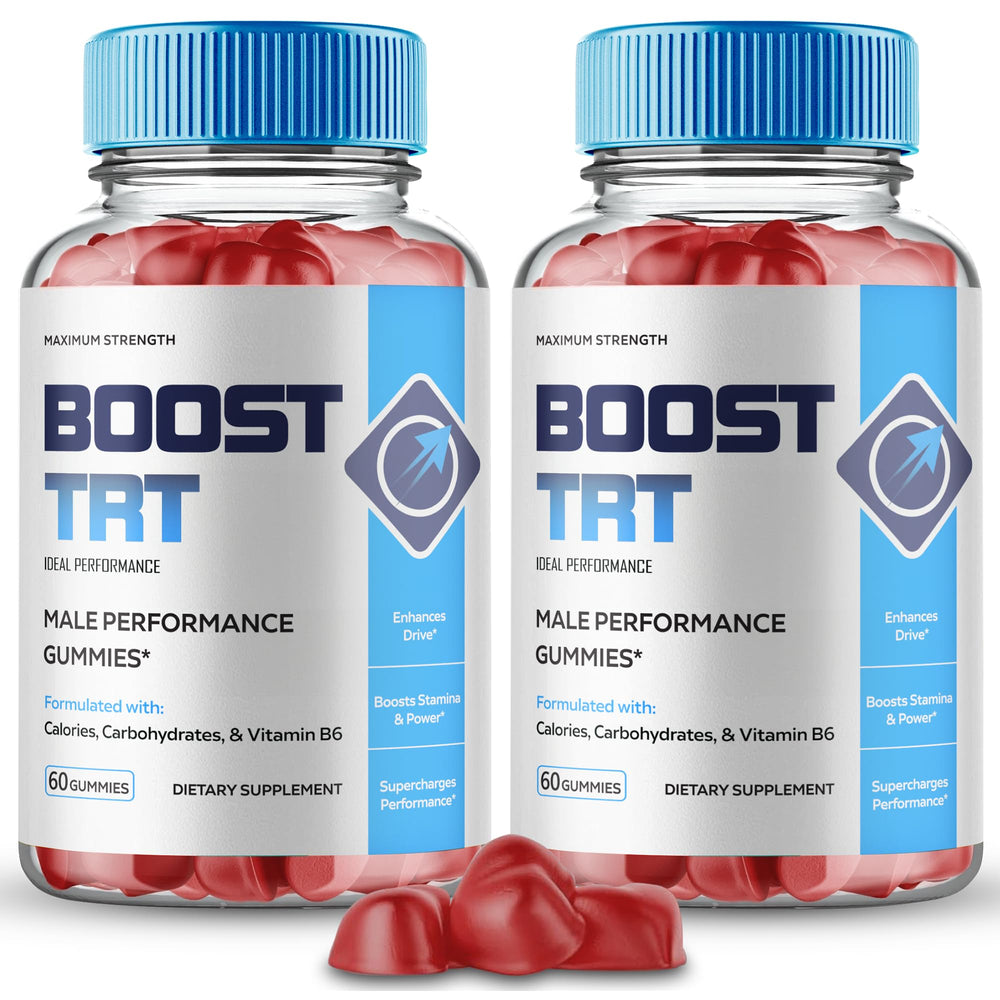 IDEAL PERFORMANCE Boost TRT Gummies bottle front displaying premium packaging for daily wellness support.
