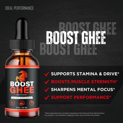 Boost Ghee Drops on kitchen counter ready for daily routine.