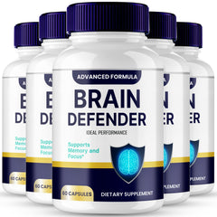 Ideal Performance Brain Defender bottle label close-up highlighting daily cognitive support for focus