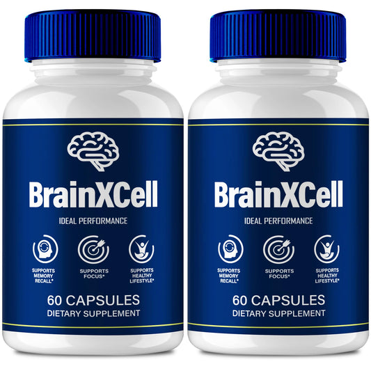 IDEAL PERFORMANCE Brainxcell capsules front view for enhanced focus support.