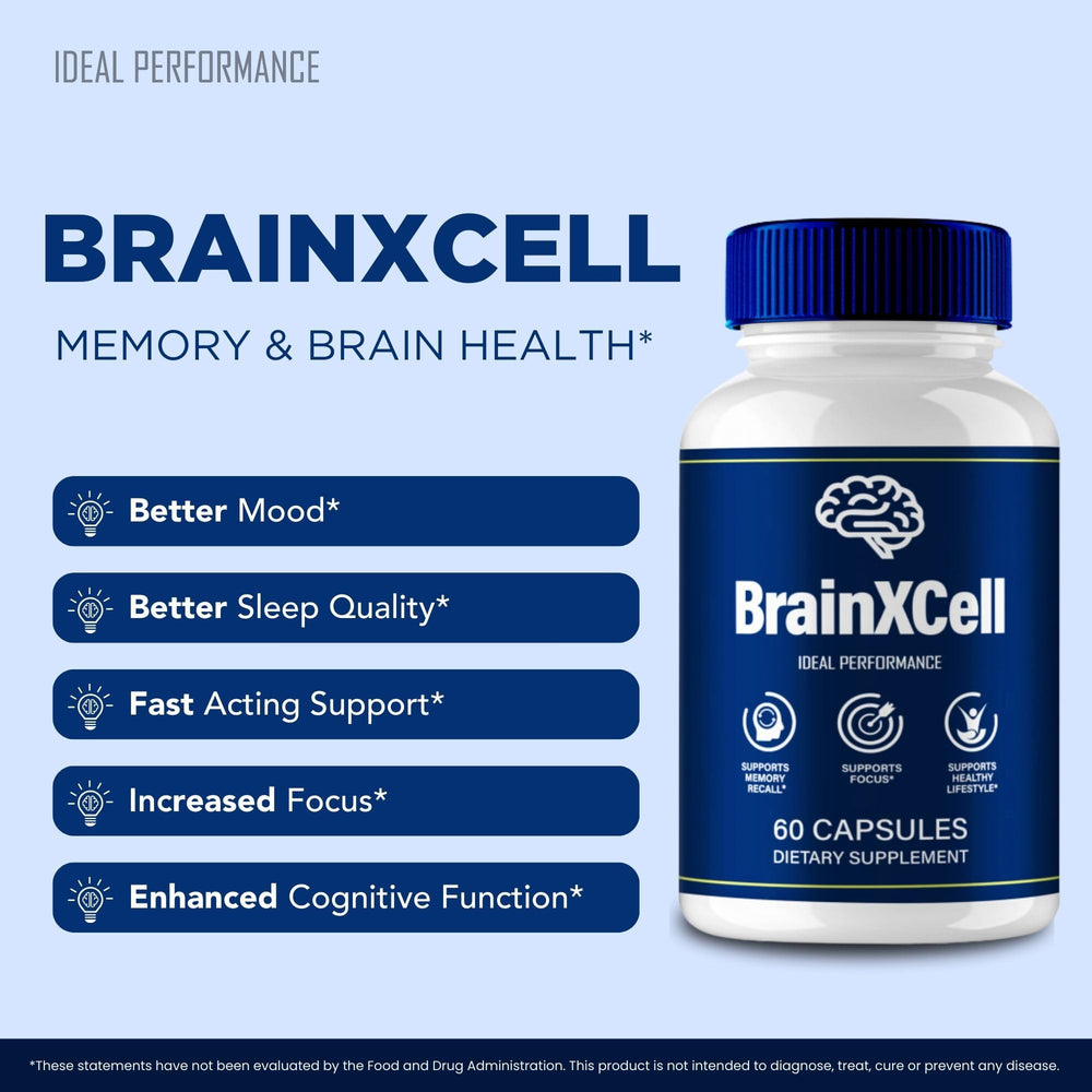 Two-count Brainxcell pack highlights value for memory support.