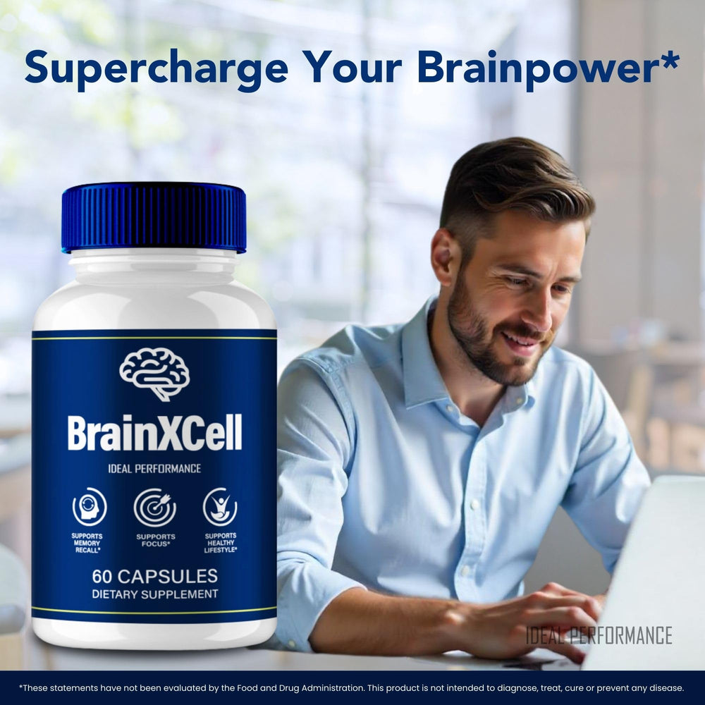 Product on study desk with notebook, implying study-friendly cognitive support.