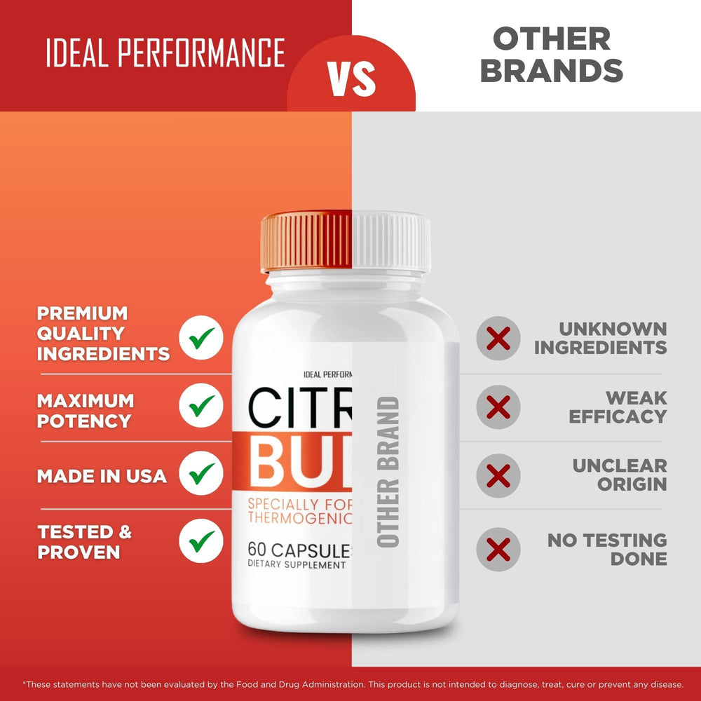 IDEAL PERFORMANCE Citrus Burn supports an active lifestyle during workouts.
