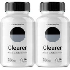 IDEAL PERFORMANCE Clearer Vision bottle front for everyday eye support and easy daily use.