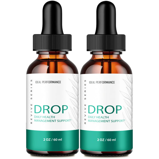 IDEAL PERFORMANCE Drop The Pounds Drops bottle on a clean surface for easy daily use.