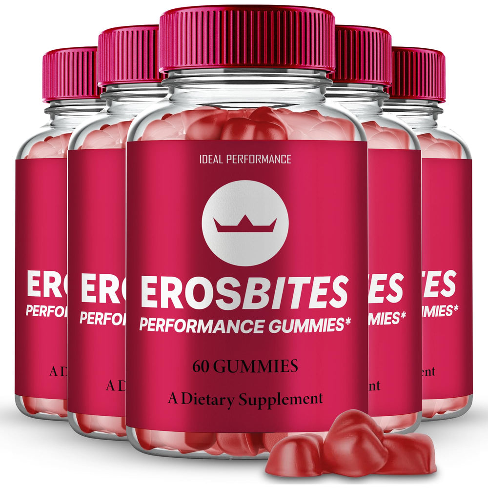 IDEAL PERFORMANCE Eros Bites gummies bottle for convenient daily wellness support.