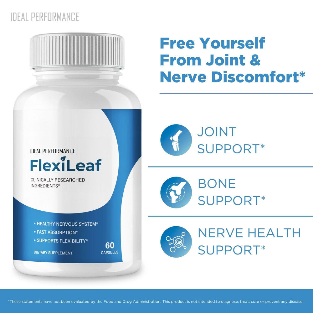 IDEAL PERFORMANCE Flexileaf capsules in hands demonstrating easy daily use.